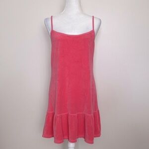 Y2K Juicy Couture pink French terry tank dress